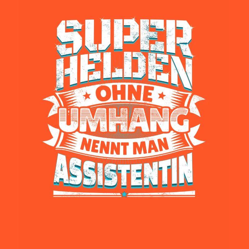 Superheld lustig Spruch Held Assistentin Geschenk