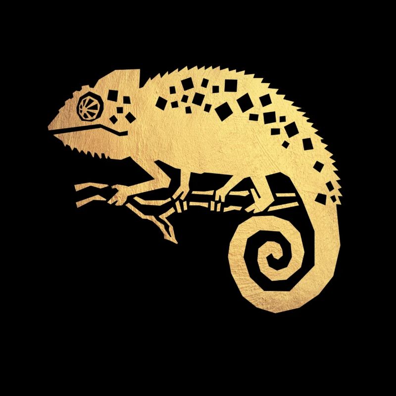 gold chamäleon