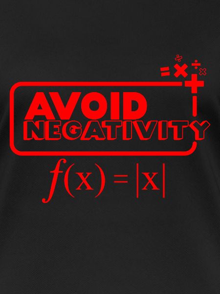 Avoid negativity - red