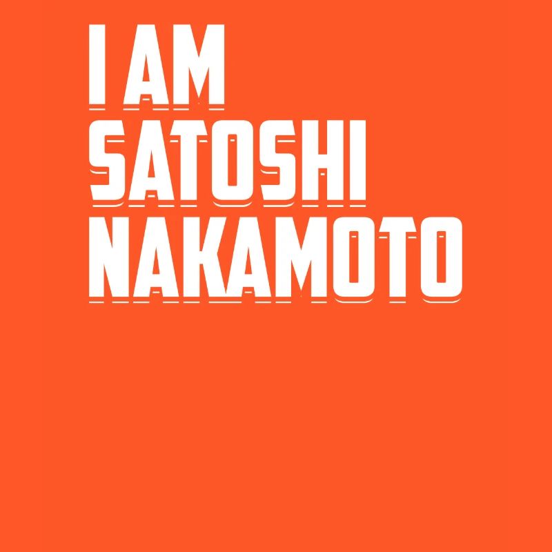 Je Suis Satoshi Nakamoto Bitcoin Devise Numérique