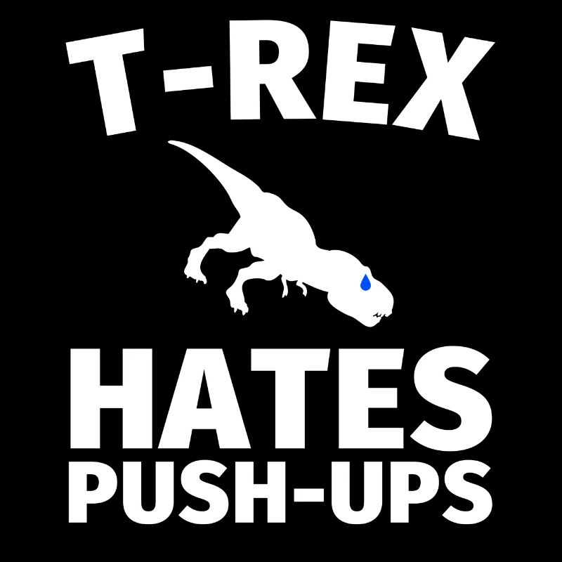 T-Rex Push Up T Shirt Cute Dinosaur Gift