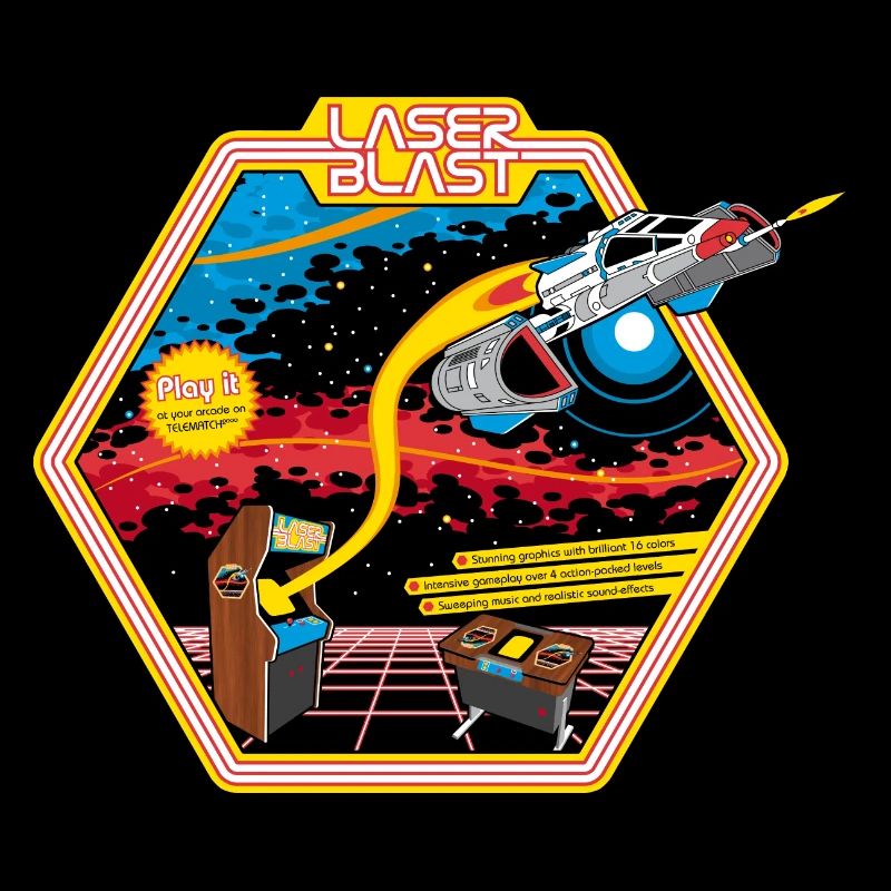 Laser Blast (for dark shirts)