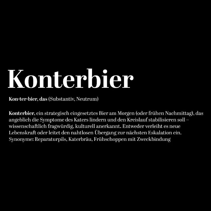 Konterbier Bier Party Dorf Kirmes Definition
