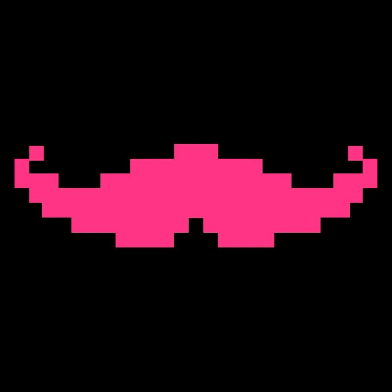 Schnurrbart pixel geek