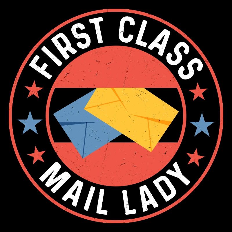 First Class Mail Lady Mail Postal Worker