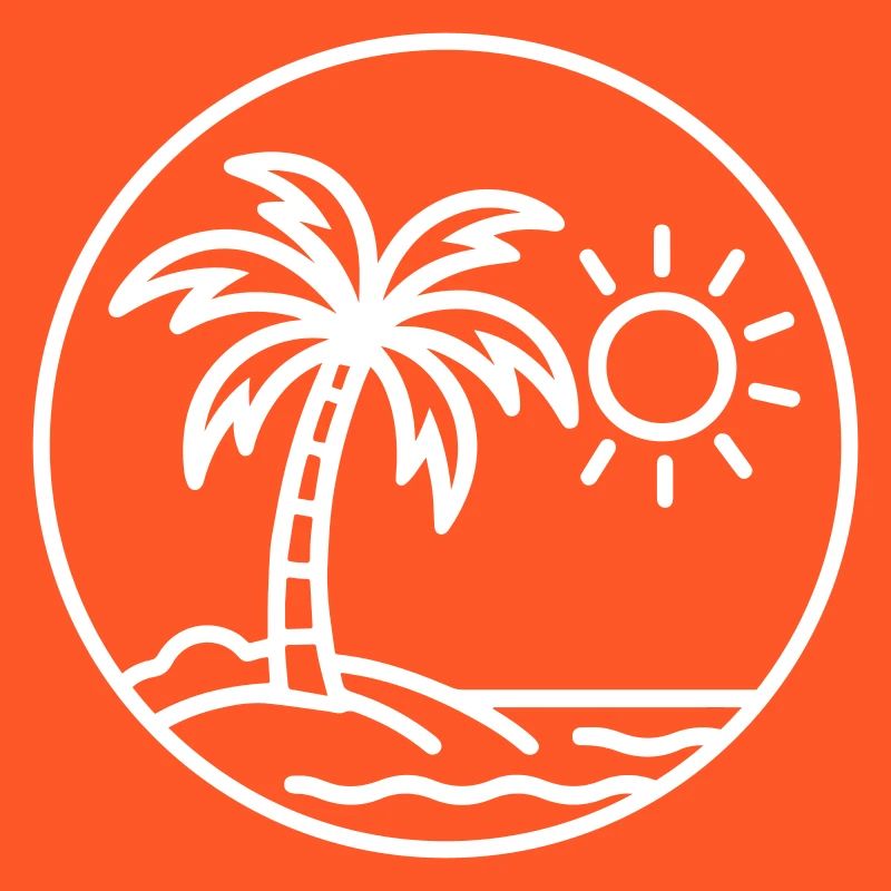 Summer Palm Trees Beach