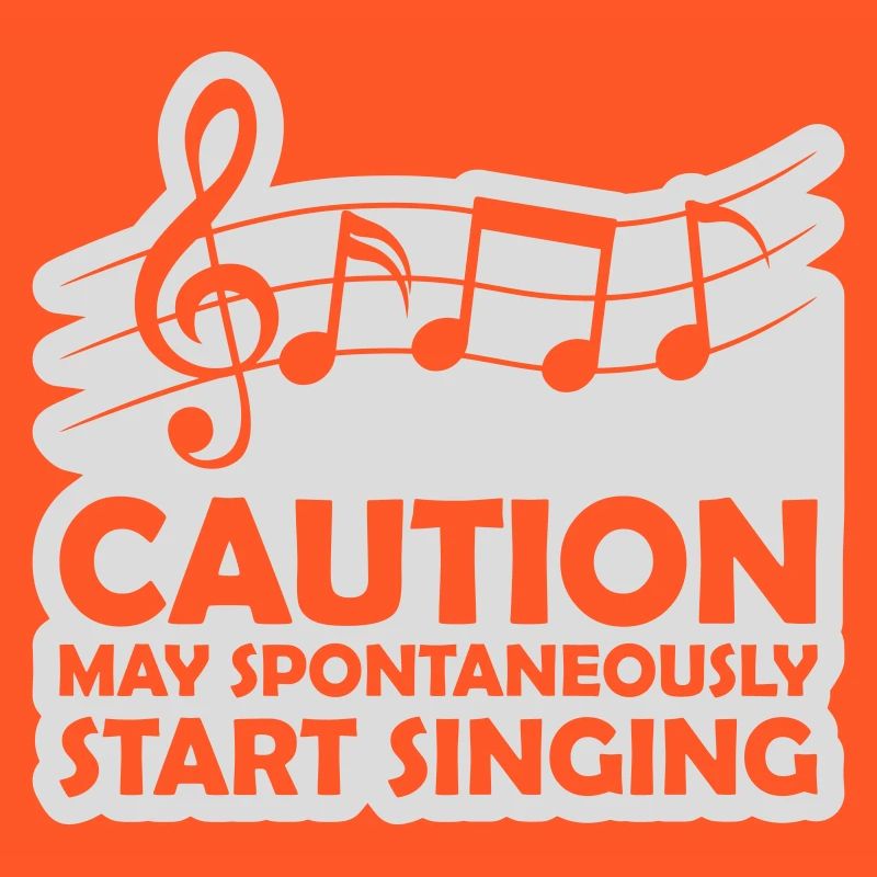may spontaneously start singing