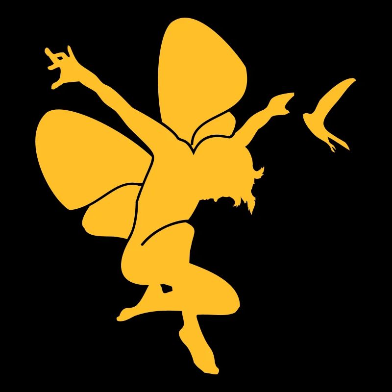 Elfe mit Schwalbe / elf 'n swallow (1c)