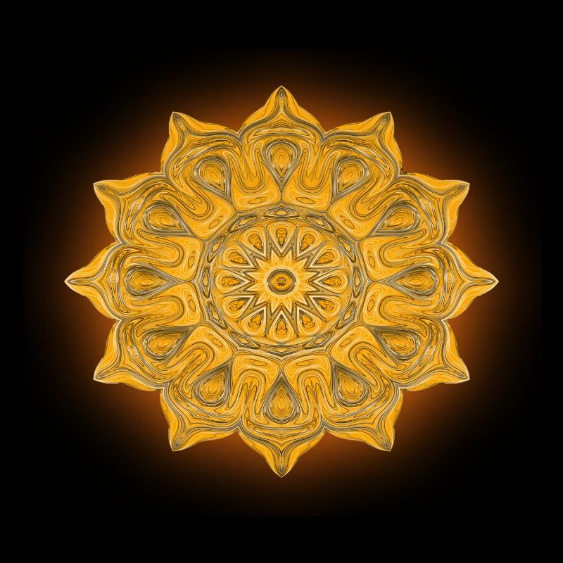 Mandala de lumière du soleil
