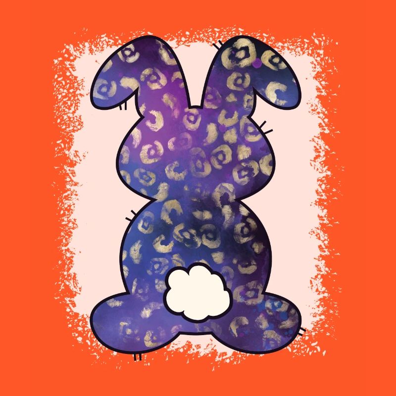 Leopard Print Bleached Easter