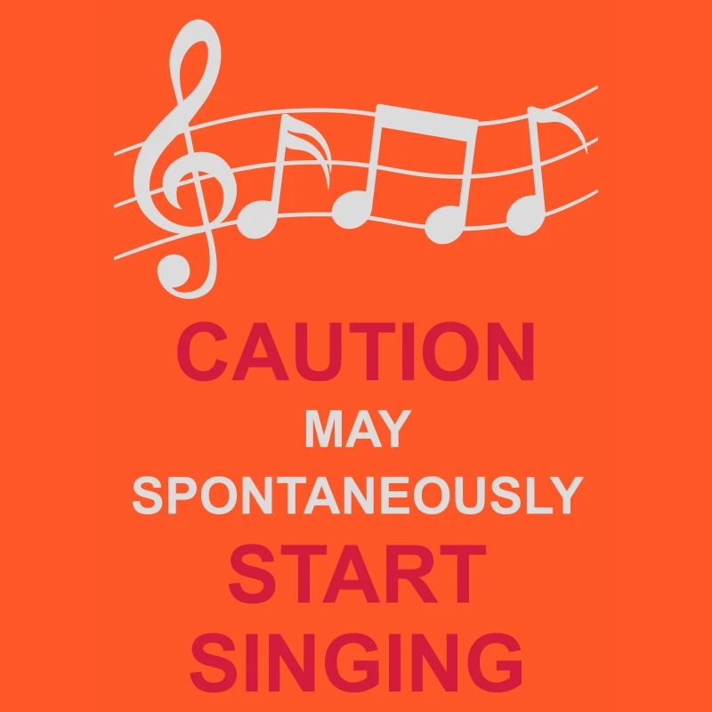 may spontaneously start singing