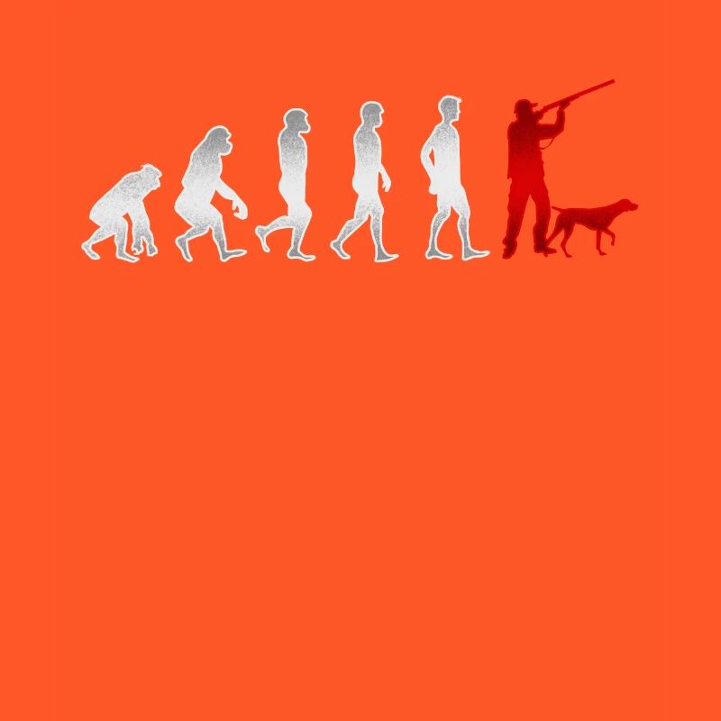 Evolution Jagen Jäger Jagd Jagdhund Geschenk