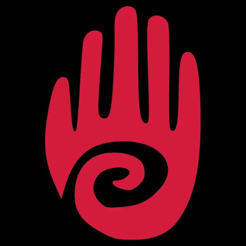 petroglyph hand vector