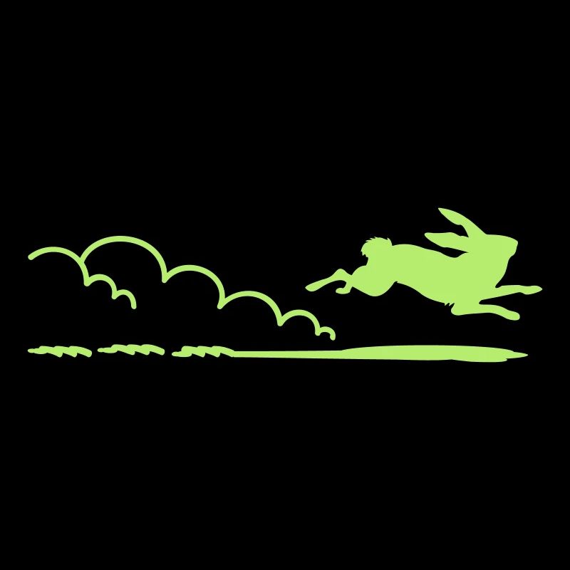 flottes Häschen / running rabbit (1c)