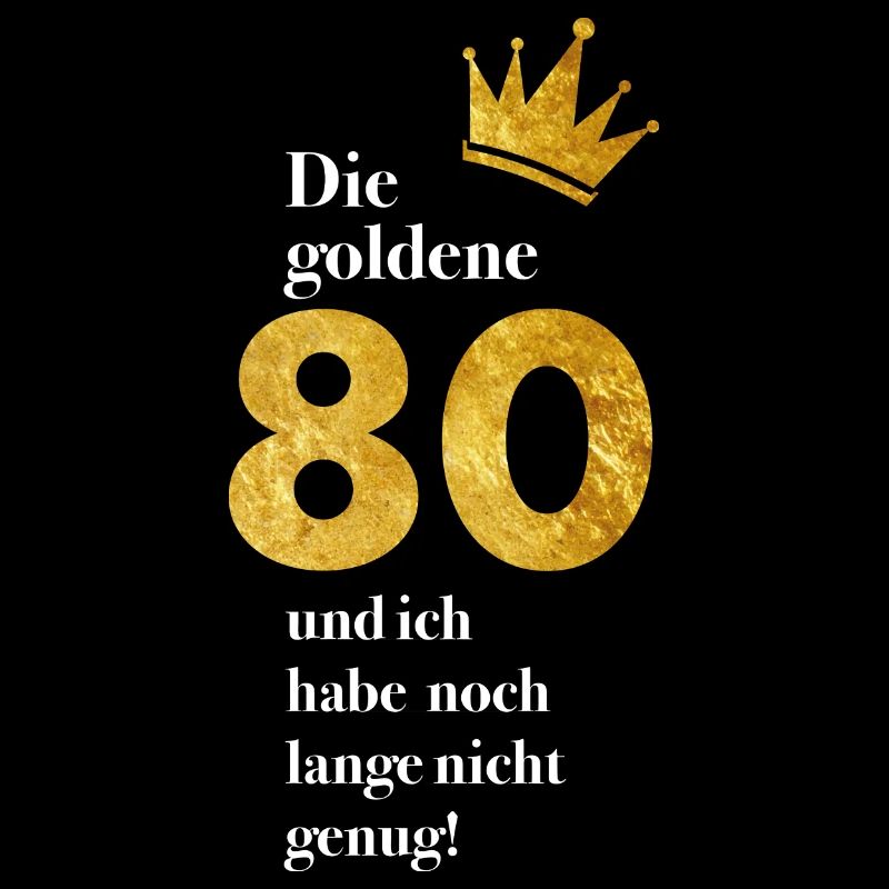 80 Jahre Gold Geburtstag