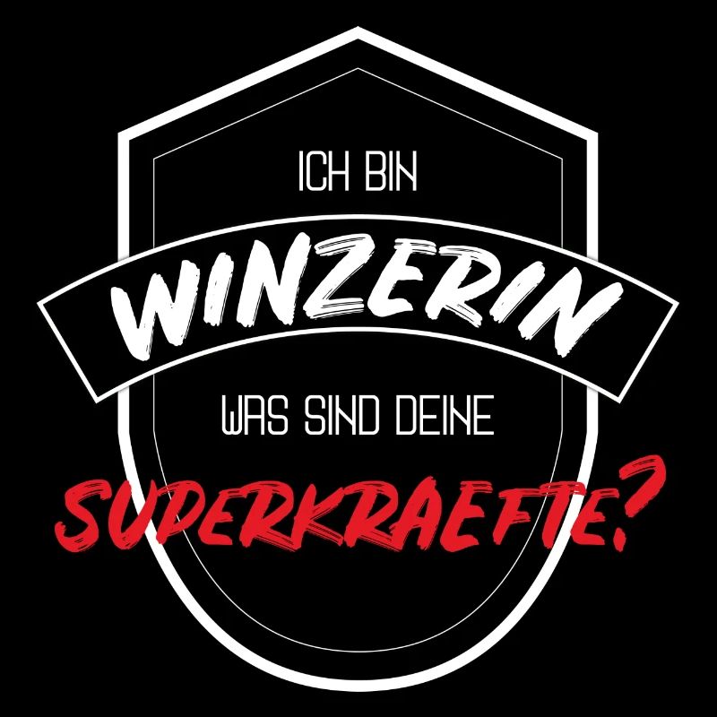 WINZERIN Wein Superkraft Beruf Landwirtin Geschenk
