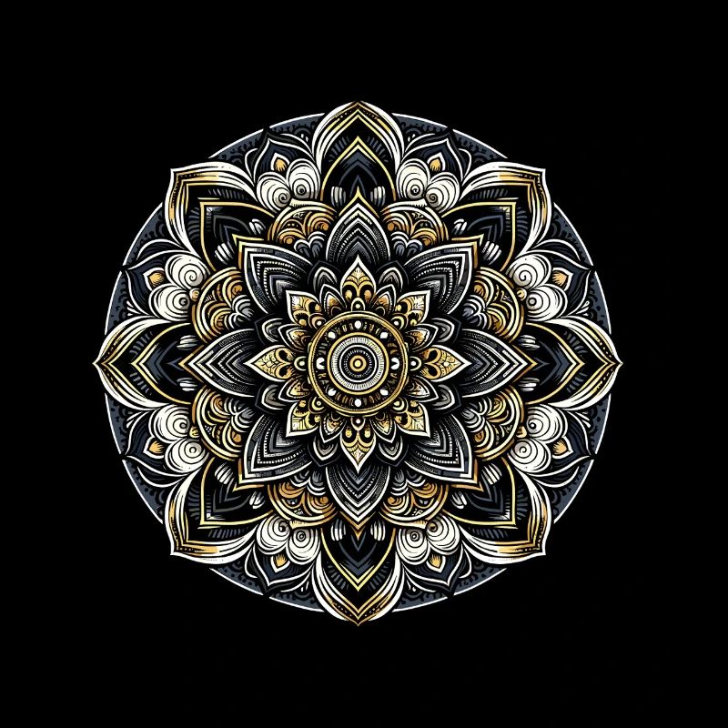 Mandala Harmonie Moderne Géométrie Art