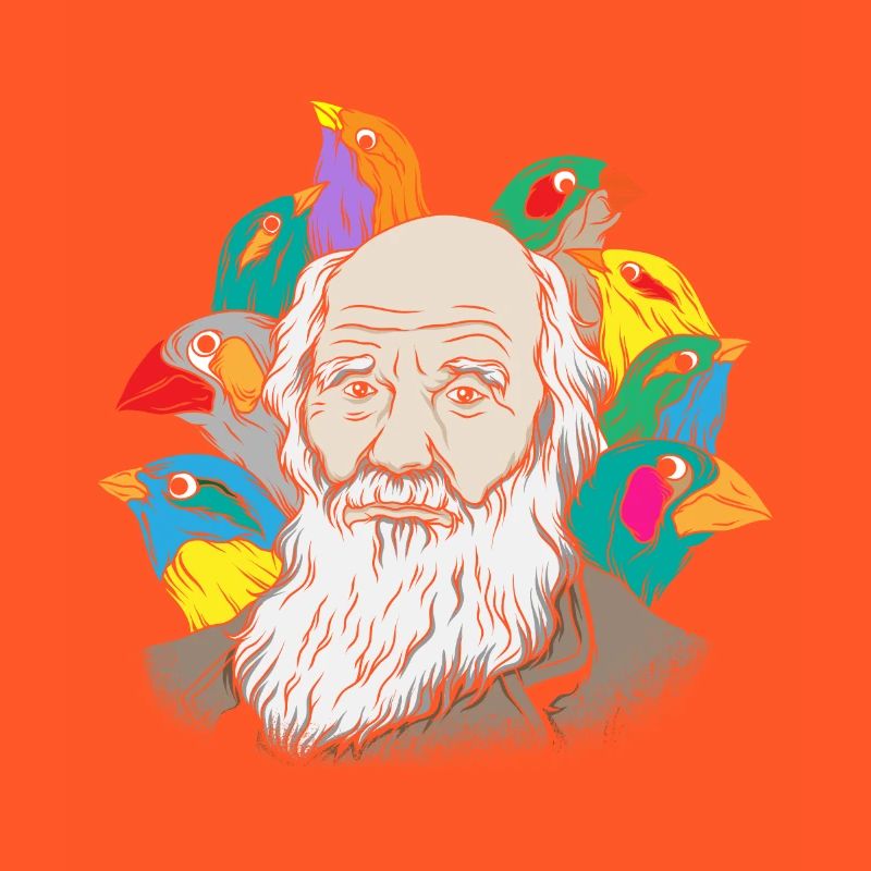 Charles Darwin Portrait Gift Evolution