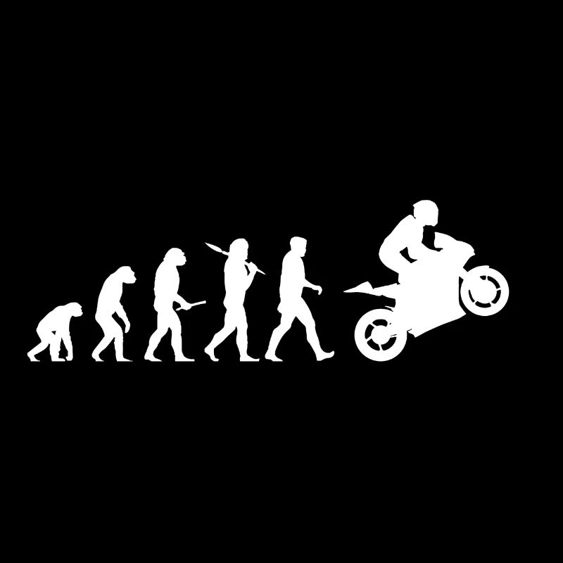 Evolution moto vélo drôle de cadeau de Noël