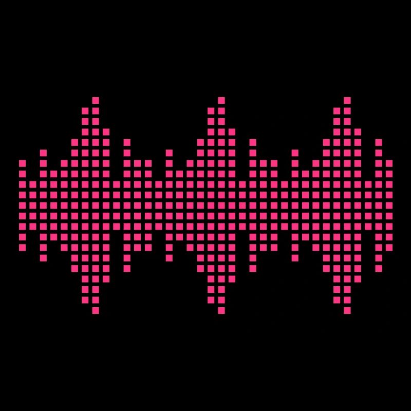 digital waveform frequency grid matrix music