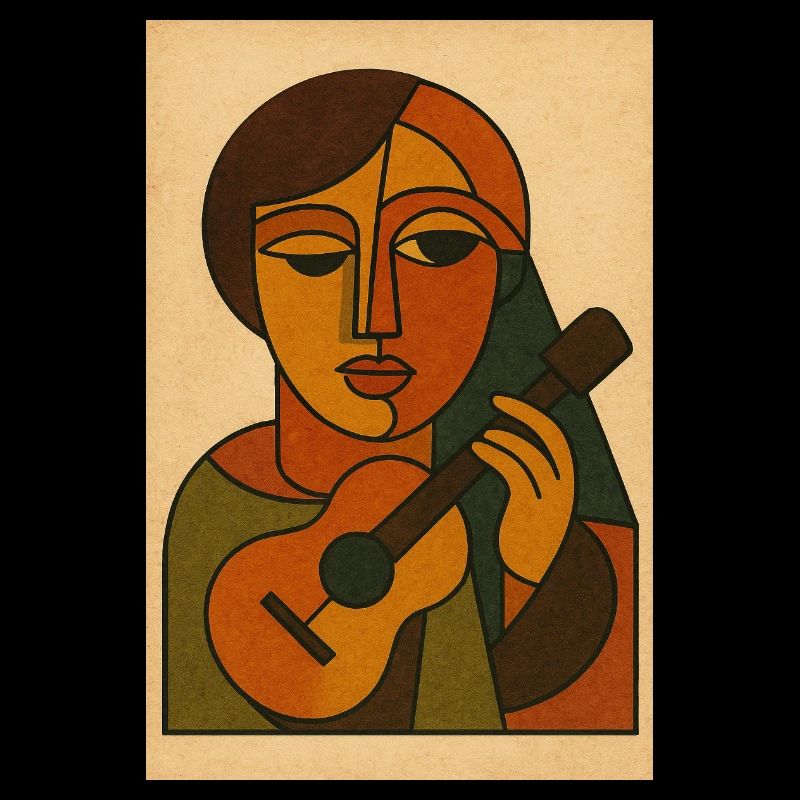 Cubist Melody – Retro Kunst
