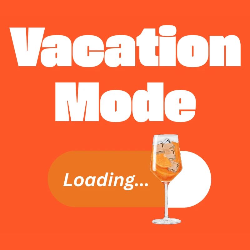 Vacation Mode On – Spritz mit Ladebalken (hell)