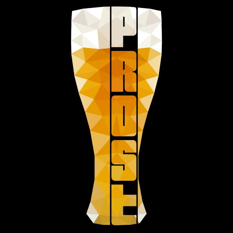 Low Polygon -Weissbier Prost-