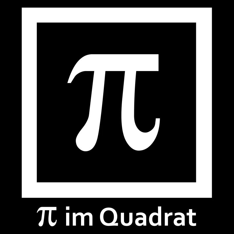 Mathe Spruch Pi im Quadrat - Text