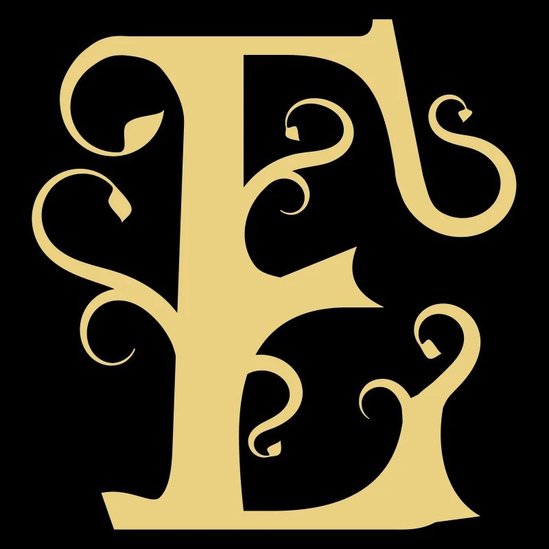 Monogramm Letter E