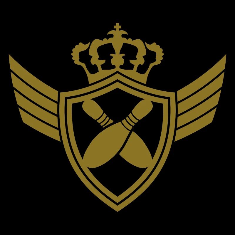 Bowling Pins Blazon Logo Design
