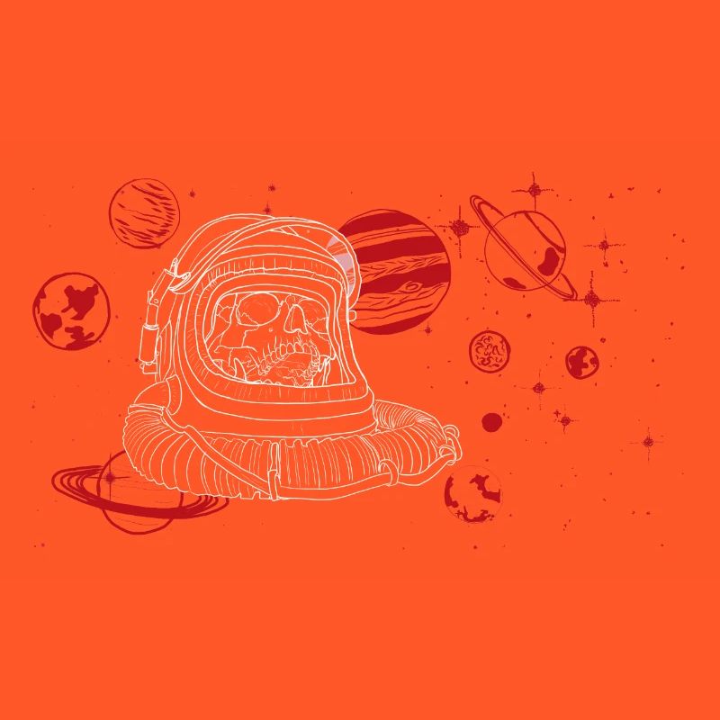 Mute cry in space, white