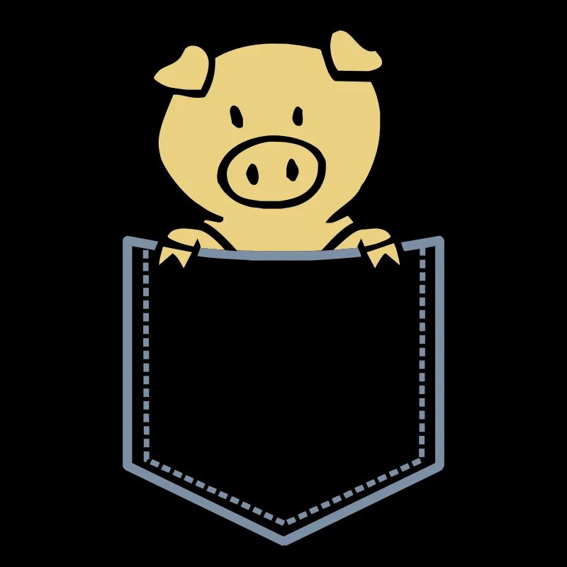 Oink in Brusttasche