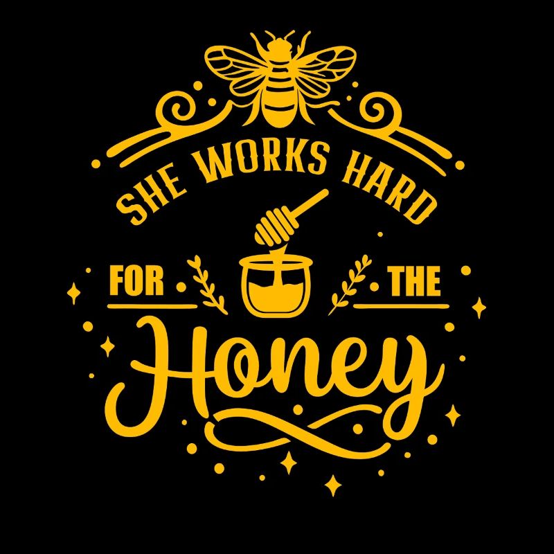 Hun arbejder hårdt for Honey sjove arbejdscitater