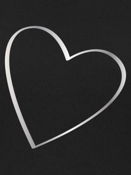 Heart contour silver