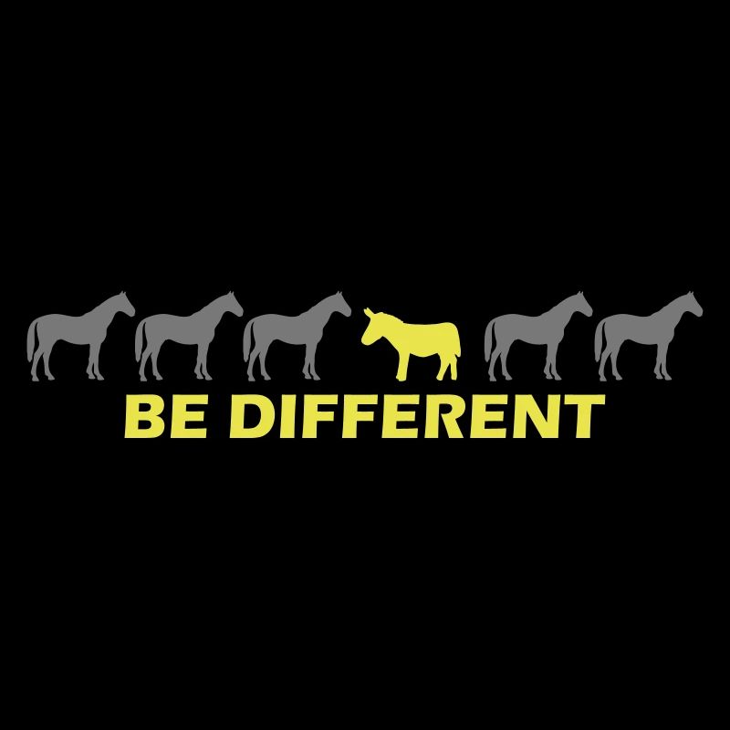 be different - esel vs pferd