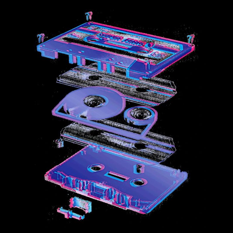 audio cassette tape compact 80s retro walkman