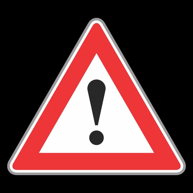 Road Sign exclamation point