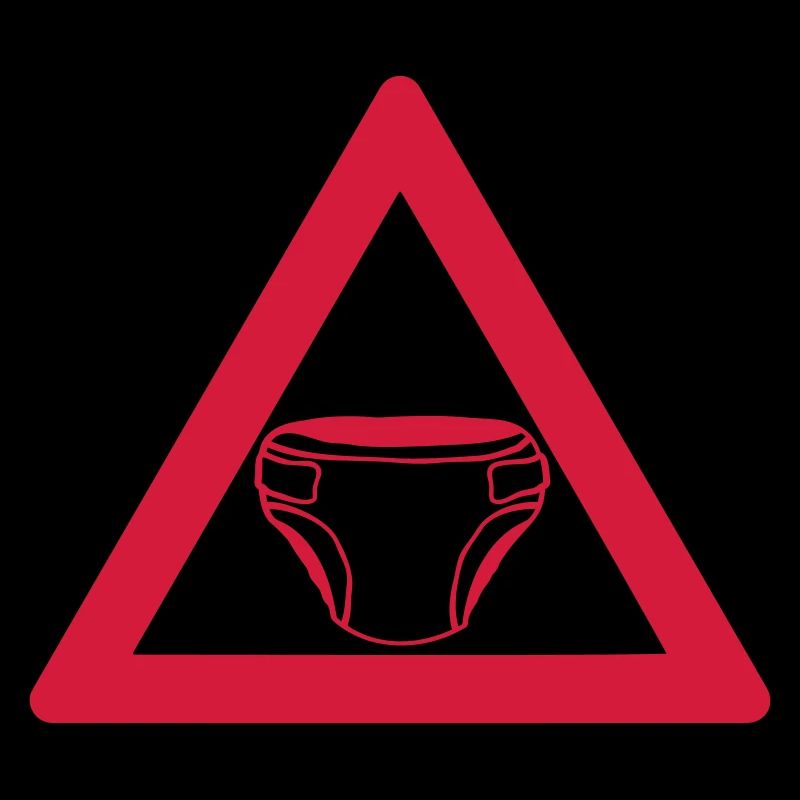 Warnung Windel Schild