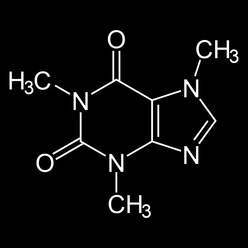 Caffeine Molecule (Coffee or Tea)