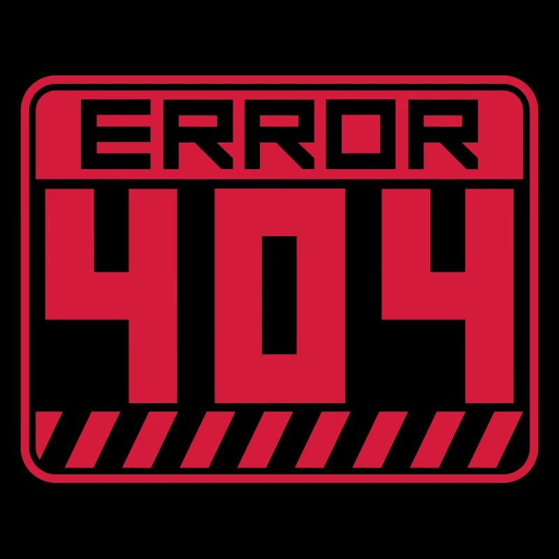 Schild Error 404 Warnung