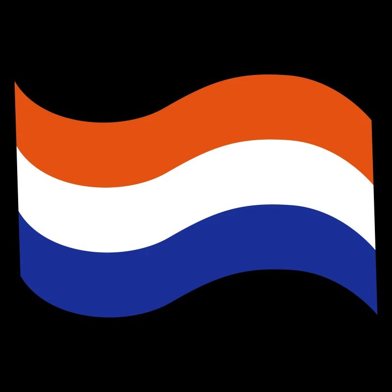 Drapeau hollandais rouge blanc bleu