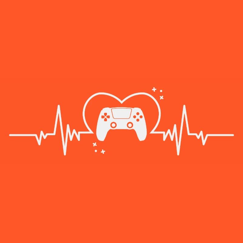 Gaming heartbeat with controller for gamers