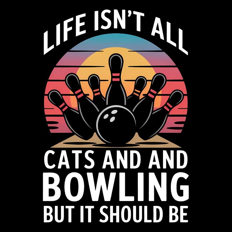 Bowling Dire Chats Drôle Bowling Cadeau