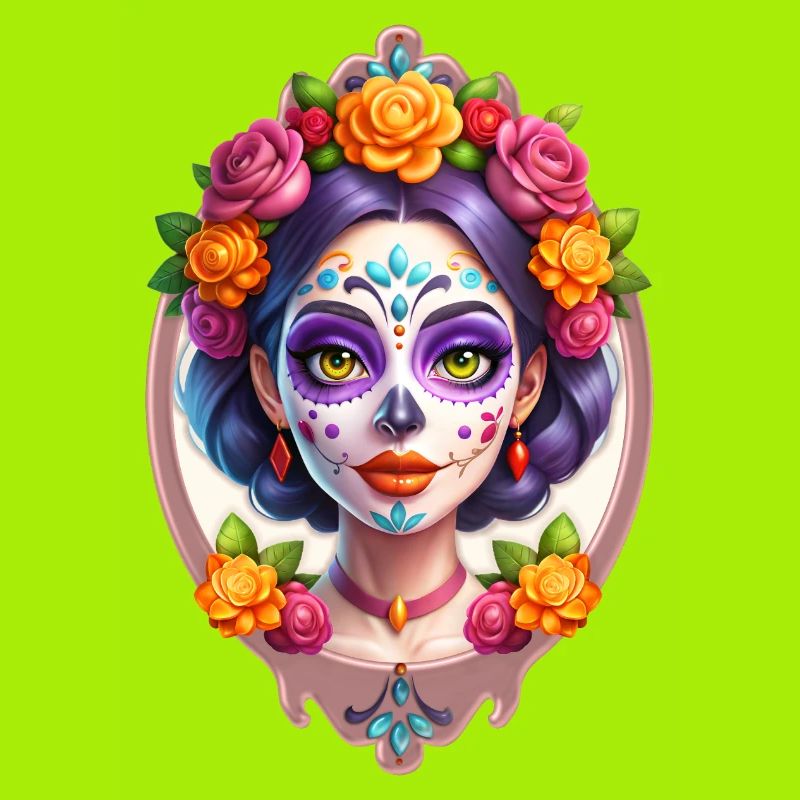 Mexican Dia de Muertos Sugar skull