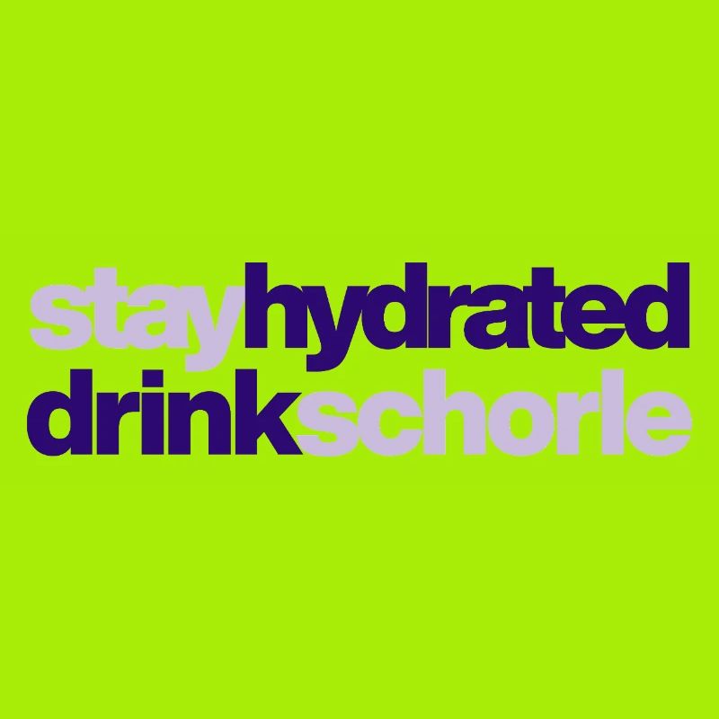 Restez hydraté - buvez du spritzer