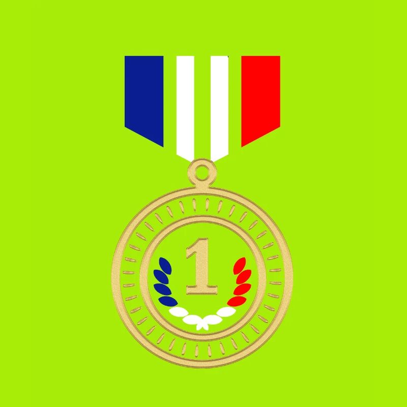 Red White Blue Medal