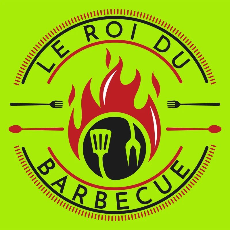 Barbecue Fire Kitchen Logo