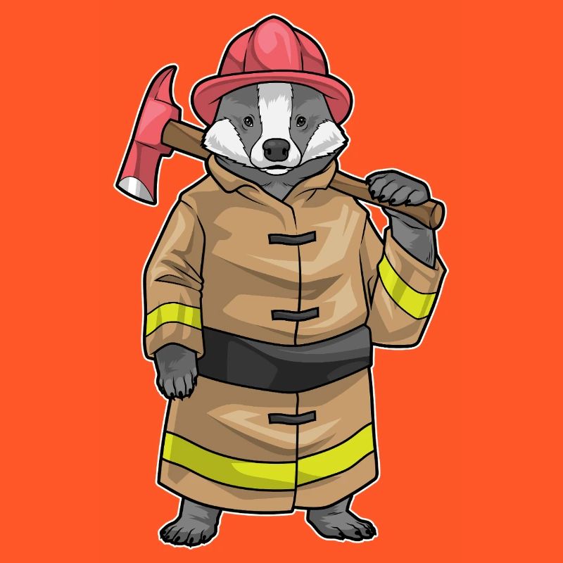 Badger Firefighter Axe Fire Brigade