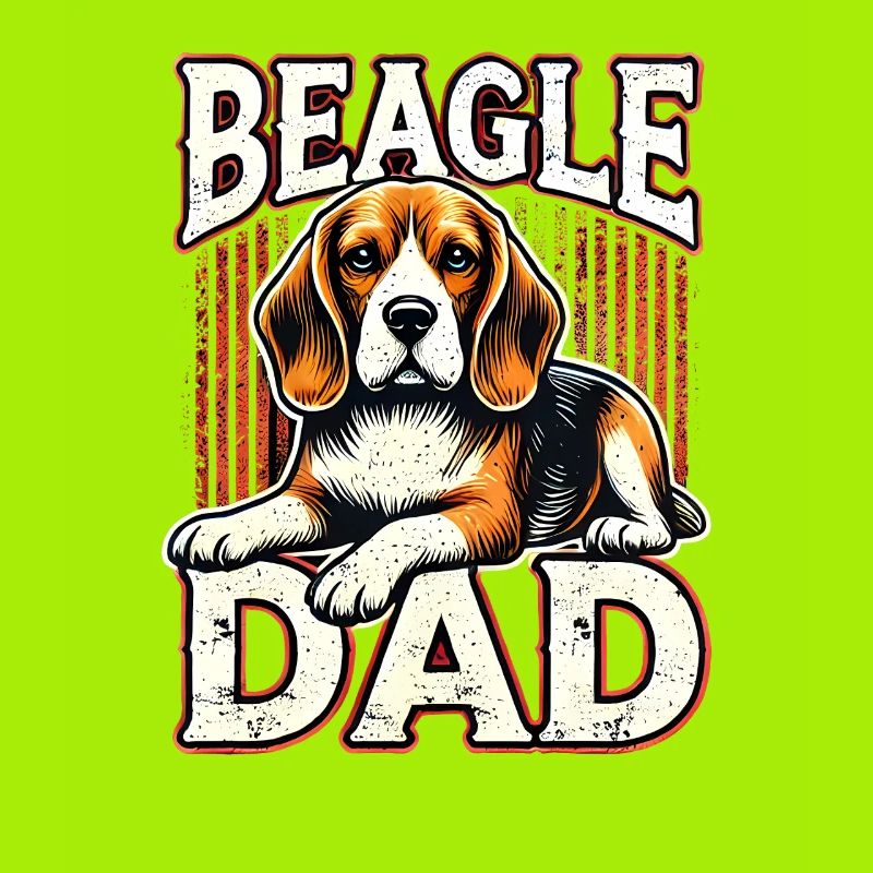 Beagle Dad Graphic