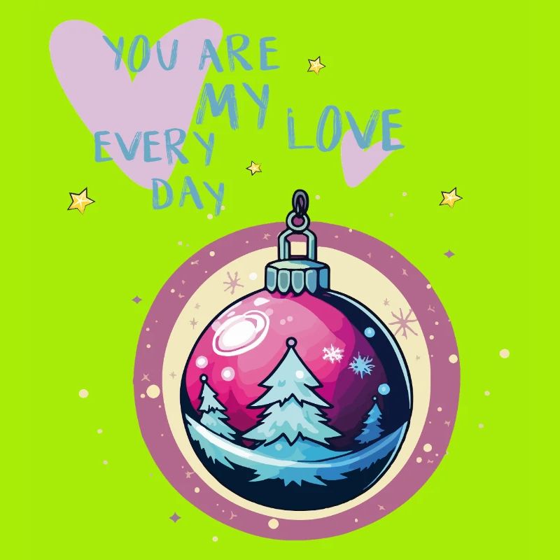 Weihnachtskugel Liebe 